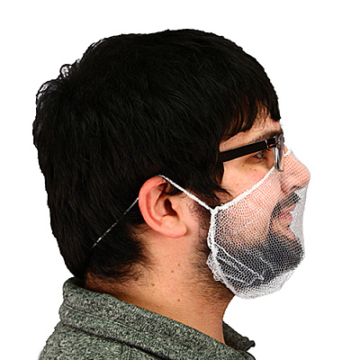 Polyester Mesh Beard Net White, Case Of 1000 (MCBC-1000/W)