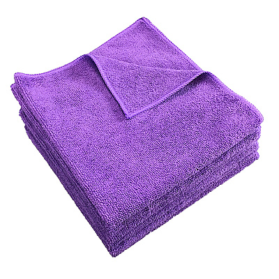 Smart Choice Microfiber Cloths 16x16 45gm Purple, Case Of 180 (M915101PU)