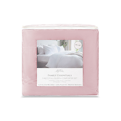 Family Essentials Bed In Bag 7pc - Queen - Rose, Case Of 6 (BIAB-FQ-RO)