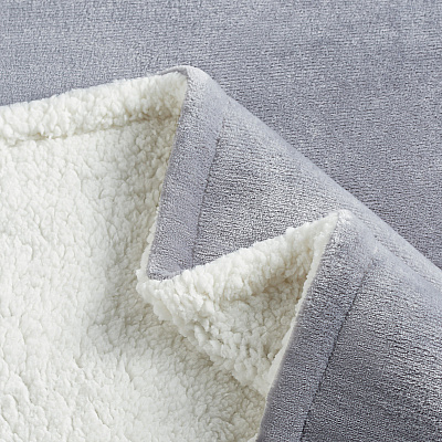 Host & Home Plush To Sherpa Bed Blanket Queen Gray, 1 Blanket (P-BKTPF-9090-GY)