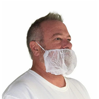 Proworks Beard Cover, Polyproplene, White, 500/cs, Case Of 500 (DA-BC100)