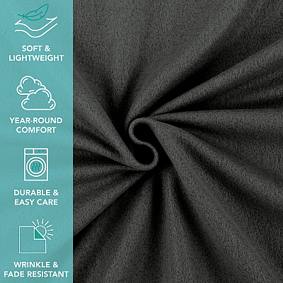 Cozy Soft Polar Fleece Throw 50x60 Black (12pk), Case Of 12 (FLC-PLR-5060-BK)