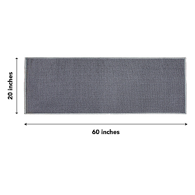 Sloppy Chef Accent Rug 20x60 Charcoal, 1 Each (PNP-JKT-20X60-CH)