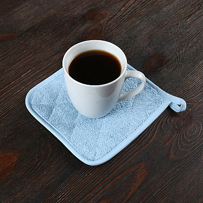 Cooks Linen Pot Holder 7x7 Blue, Pack Of 12 (PNP-POT-BLUE)