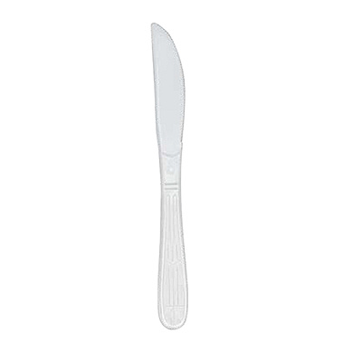 Knife Heavyweight Polypro White, Case Of 1000 (CPPHWKNBKW1)