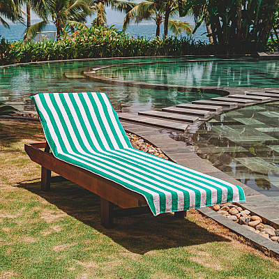 California Cabana Chaise Cover 30x85 Green, Pack Of 2 (P-CC-CABANA-GR)