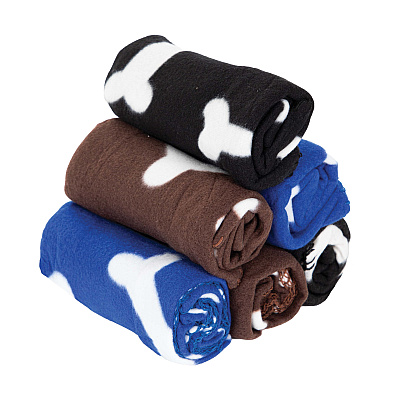 Pet Blankets Bones 24x28, Pack Of 6 (PNP-PB-24X28-BONE)