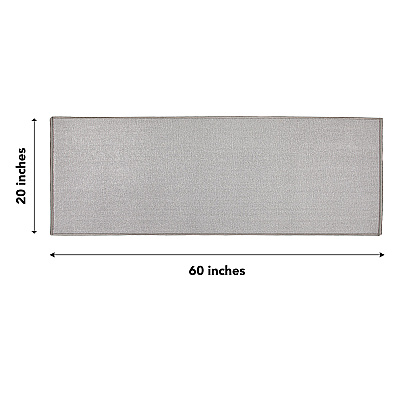 Sloppy Chef Accent Rug 20x60 Silver, 1 Each (PNP-JKT-20X60-SL)