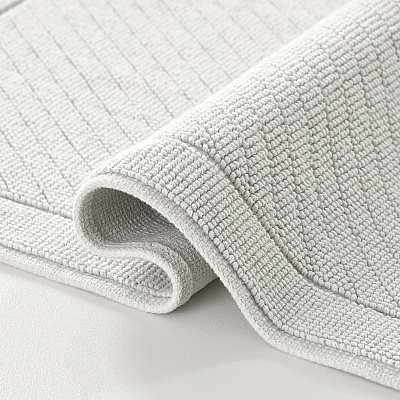 Cotton Bath Mat 20x60 Light Gray, 1 Each (P-HH-BM-2060-GY)