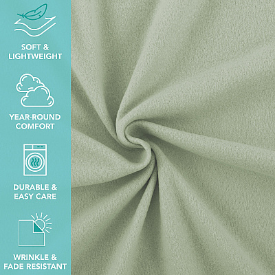Cozy Soft Polar Fleece Throw 50x60 Green (12pk), Case Of 12 (FLC-PLR-5060-GR)