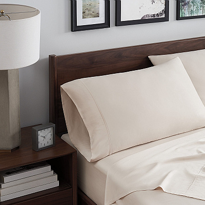 Aston & Arden Bamboo Sheet Set Cali-king Tan, 4 Piece Set (SS-BBCALKG-TN)