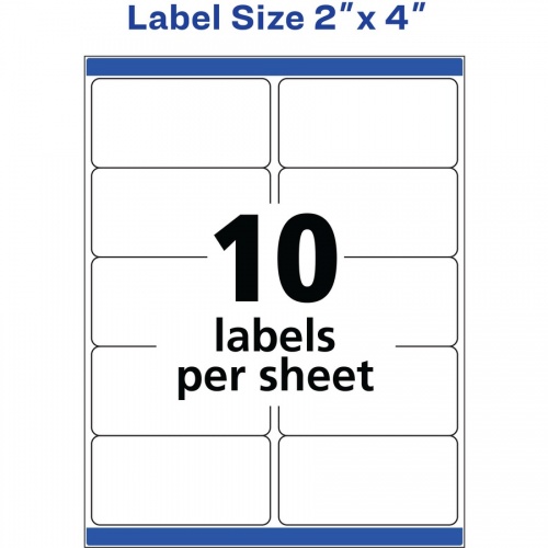 Avery Easy Peel White Shipping Labels (5163)
