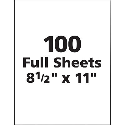 Avery Shipping Labels, Permanent Adhesive, 8-1/2" x 11" , 100 Labels (AVE5165)