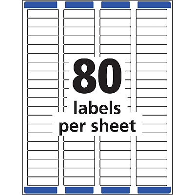 Avery Easy Peel White Inkjet Mailing Labels (AVE8167)