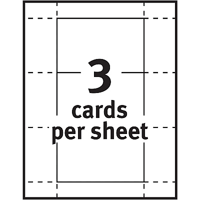 Avery Laser, Inkjet Printable Index Cards (AVE5388)