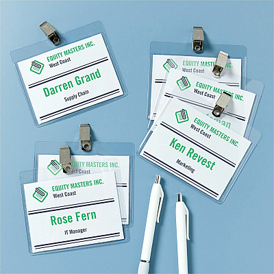 Avery Garment-Friendly Clip-Style Name Badges (AVE5384)