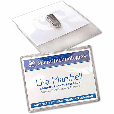 Avery Garment-Friendly Clip-Style Name Badges (AVE5384)