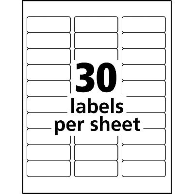 Avery Matte Clear Address Labels - Sure Feed Technology (AVE18660)