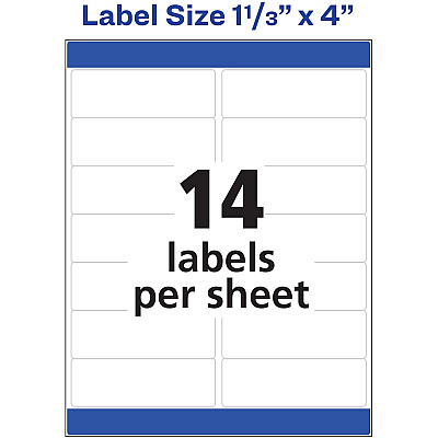 Avery Easy Peel Mailing Laser Labels (AVE5162)