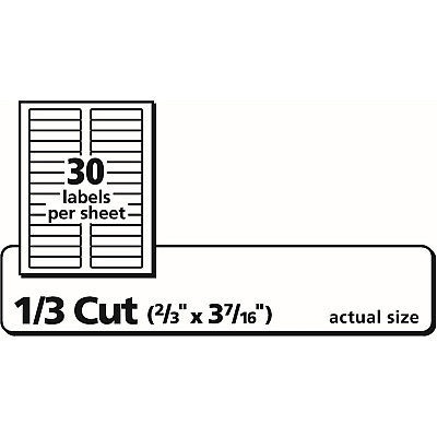 Avery TrueBlock File Folder Labels (AVE5366)