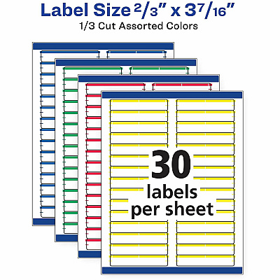 Avery TrueBlock File Folder Labels (AVE5266)