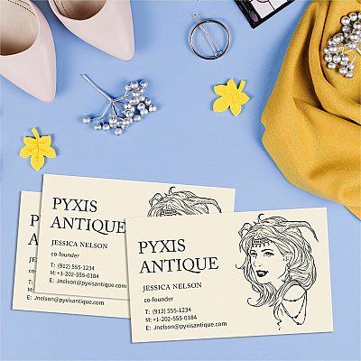 Avery 2" x 3.5" Ivory Business Cards, Sure Feed(TM), 250 (AVE8376)