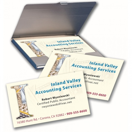 Avery 2" x 3.5" Ivory Business Cards, Sure Feed(TM), 250 (8376)