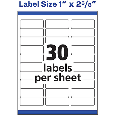 Avery Easy Peel Address Labels - Sure Feed Technology (AVE18160)