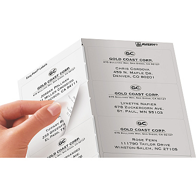 Avery Clear Shipping Labels, Sure Feed, 2" x 4" , 500 Labels (AVE5663)