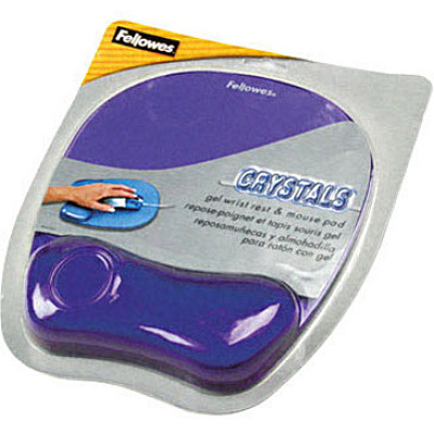 Fellowes Crystals Gel Mousepad/Wrist Rest (91441)