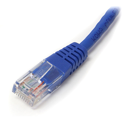 StarTech 6 Ft Blue Molded Cat5e Utp Patch Cable (M45PATCH6BL)
