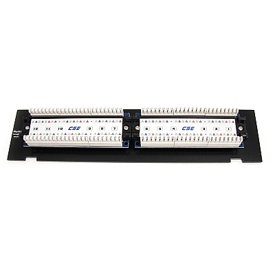 StarTech 1u 12 Port Wall Mount Cat5e Patch Panel (PANEL4512)