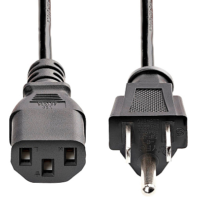 StarTech 6ft Power Cord, Nema 5-15p To C13 Cable (PXT101)