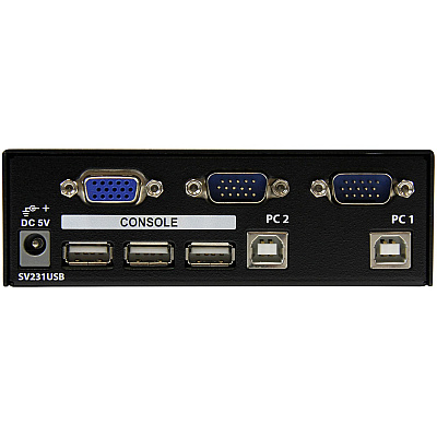 StarTech 2 Port Usb Kvm Switch Kit With Cables (SV231USB)