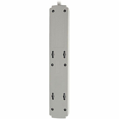 Eaton Tripp Lite Series Protect It! 6-Outlet Surge Protector, 4 ft. (1.22 m) Cord, 790 Joules, Diagnostic LED, Light Gray Housing (TRPTLP604)