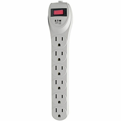 Eaton Tripp Lite Series Protect It! 6-Outlet Home Computer Surge Protector, 2 ft. (0.61 m) Cord, 180 Joules (TLP602)