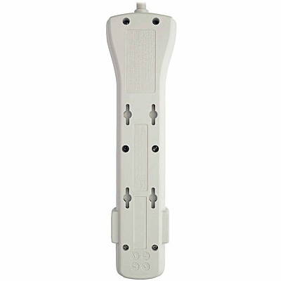 Eaton Tripp Lite Series Protect It! 7-Outlet Surge Protector, 7 ft. Cord with Right-Angle Plug, 2160 Joules, Diagnostic LEDs, Light Gray Housing (SUPER7)