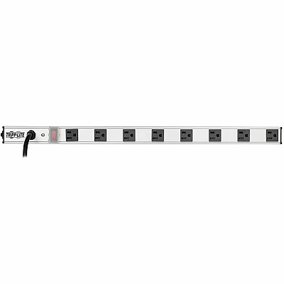 Tripp Lite 8-Outlet Vertical Power Strip, 120V, 15A, 15 ft. (4.57 m) Cord, 5-15P, 24 in. (PS2408)