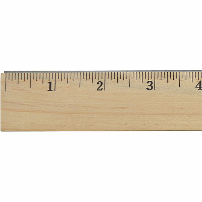 Westcott Beveled Metal Edge Wood Rulers (ACM05011)