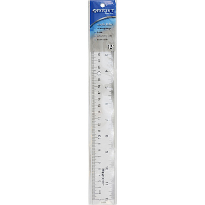 Westcott 12" Transparent Ruler (ACM10562)