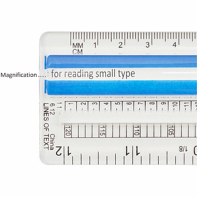 Westcott Magnifying Computer Printout Rulers (ACM40711)