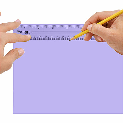 Westcott Clear Plastic Ruler (ACM45016)