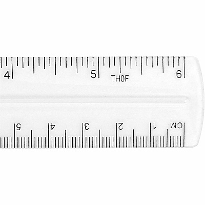 Westcott Clear Plastic Ruler (ACM45016)