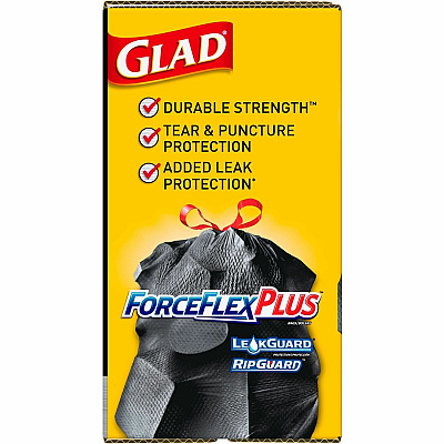 Glad Large Drawstring Trash Bags - ForceFlexPlus (CLO70358)