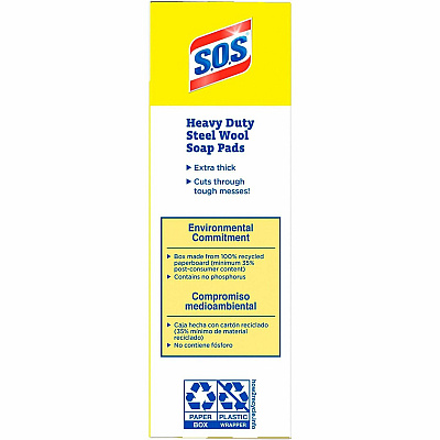 CloroxPro S.O.S Steel Wool Soap Pads (CLO88320)