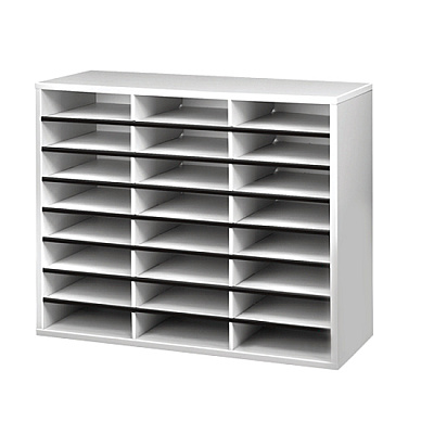 Fellowes 24-Compartment Sorter Literature Organizer (FEL25041)