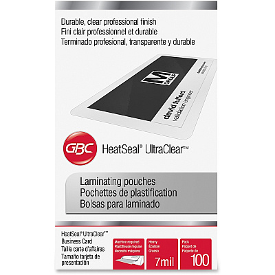 GBC HeatSeal UltraClear Laminating Pouches (GBC3300371)