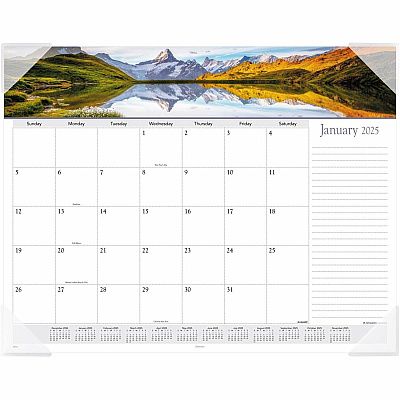 AT-A-GLANCE Landscape Panoramic Desk Pad, Landscapes Photography, 22 x 17, White Sheets, Clear Corners, 12-Month (Jan to Dec): 2026 (89802)