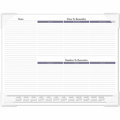 AT-A-GLANCE Landscape Panoramic Desk Pad, Landscapes Photography, 22 x 17, White Sheets, Clear Corners, 12-Month (Jan to Dec): 2026 (89802)