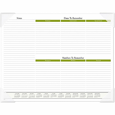AT-A-GLANCE Seascape Panoramic Desk Pad, Seascape Panoramic Photography, 22 x 17, White Sheets, Clear Corners, 12-Month (Jan-Dec): 2026 (89803)